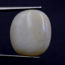 Natural White Australian Opal Oval Shape 7.67 Carat Certified Loose Gemstone | Opal Stone for Ring & Astrology